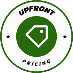 Upfront pricing, no hidden fees